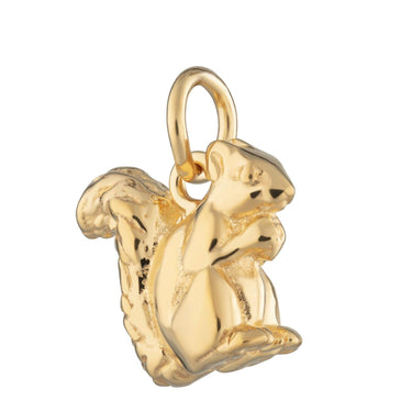 Gold Plated Squirrel Charm - Lily Charmed
