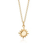 Personalised Gold Plated Sunshine Necklace - Lily Charmed