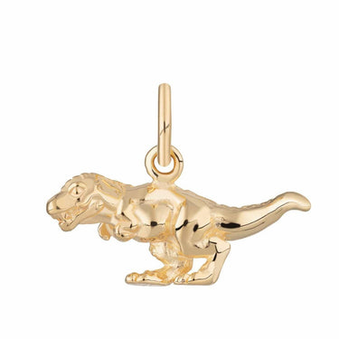 Gold Plated T-Rex Dinosaur Charm - Lily Charmed