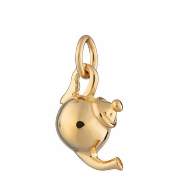 Gold Plated Teapot Charm - Lily Charmed