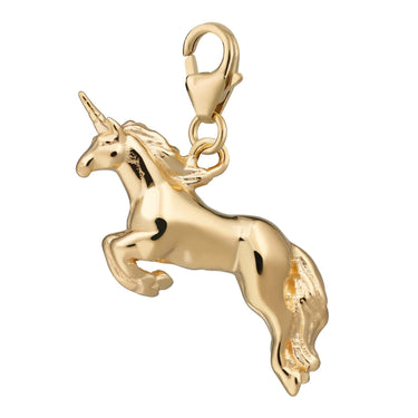 Gold Plated Unicorn Charm