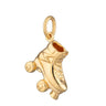 Gold Roller Skate Boot Charm | Lily Charmed