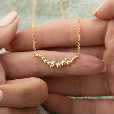 Gold Star Cluster Necklace by Lily Charmed
