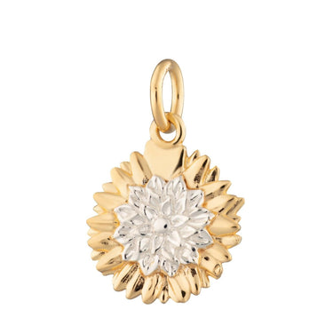 Gold Sunflower Charm / Clip On & Slide on Charms/ Lily Charmed