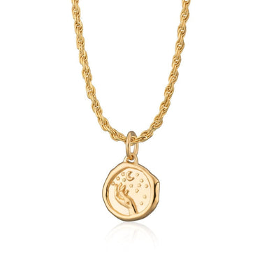 Gold Plated Manifest Magic Charm Necklace - Lily Charmed