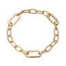 Gold Plated Triple Link Charm Collector Bracelet | Lily Charmed Bracelets