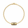Gold Love is All Around Bracelet in Black by Lily Charmed