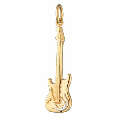 Gold Electric Guitar Charm by Lily Charmed