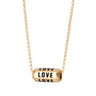 Love is All Around Necklace with Black Enamel by Lily Charmed