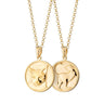 Gold Plated Cat Heads and Tails Necklace - Lily Charmed
