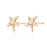 Gold Plated Starfish Stud Earrings - Lily Charmed