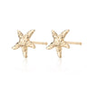 Gold Plated Starfish Stud Earrings - Lily Charmed