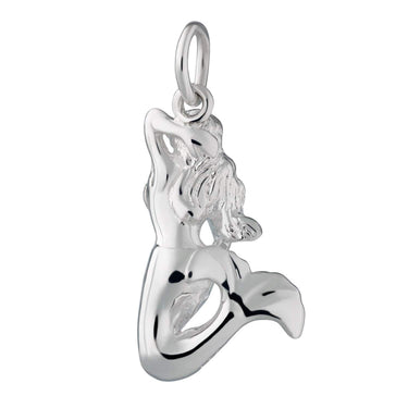 Silver 3D Mermaid Charm - Lily Charmed