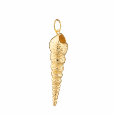 Gold Spire Shell Charm | Ocean-inspired Jewellery | Lily Charmed