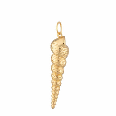 Gold Spire Shell Charm | Ocean-inspired Jewellery | Lily Charmed