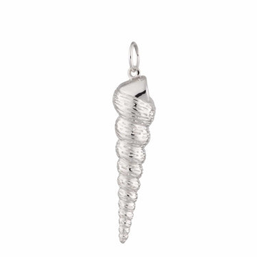 Silver Spire Shell Charm | Ocean-inspired Jewellery | Lily Charmed