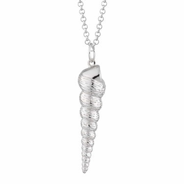 Silver Spire Shell Charm Necklace | Lily Charmed