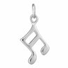 Silver Music Note Charm - Lily Charmed