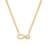 Infinity Curb Chain Charm Collector Necklace by Lily Charmed