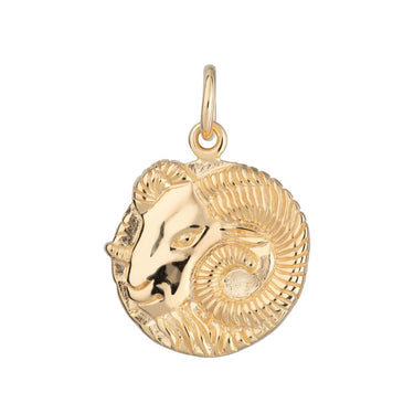 Gold Plated Aries Zodiac Charm - Lily Charmed