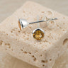 November Birthstone Stud Earrings (Citrine) - Lily Charmed