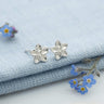 Silver Forget Me Not Stud Earrings - Lily Charmed