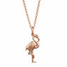 Rose Gold Plated Flamingo Necklace - Lily Charmed