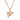 Rose Gold Flyig Pig Charm Necklace by Lily Charned