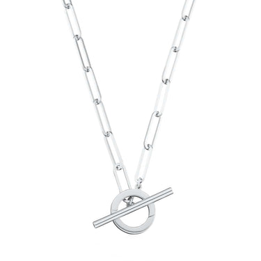 Silver Long Link Charm Collector Necklace | Lily Charmed