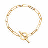 Gold Plated Long Link Charm Collector Bracelet by Lily Charmed