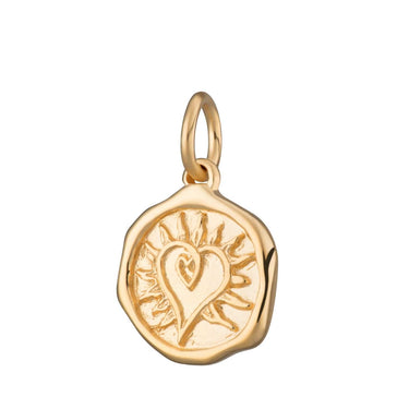 Gold Plated Manifest Love Charm | Manifest Charm Jewellery | Lily Charmed