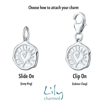 Silver Manifest Love Charm | Manifest Charm Jewellery | Lily Charmed