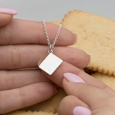 Silver Nice Biscuit Necklace | Lily Charmed