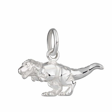 Silver T-Rex Dinosaur Charm - Lily Charmed