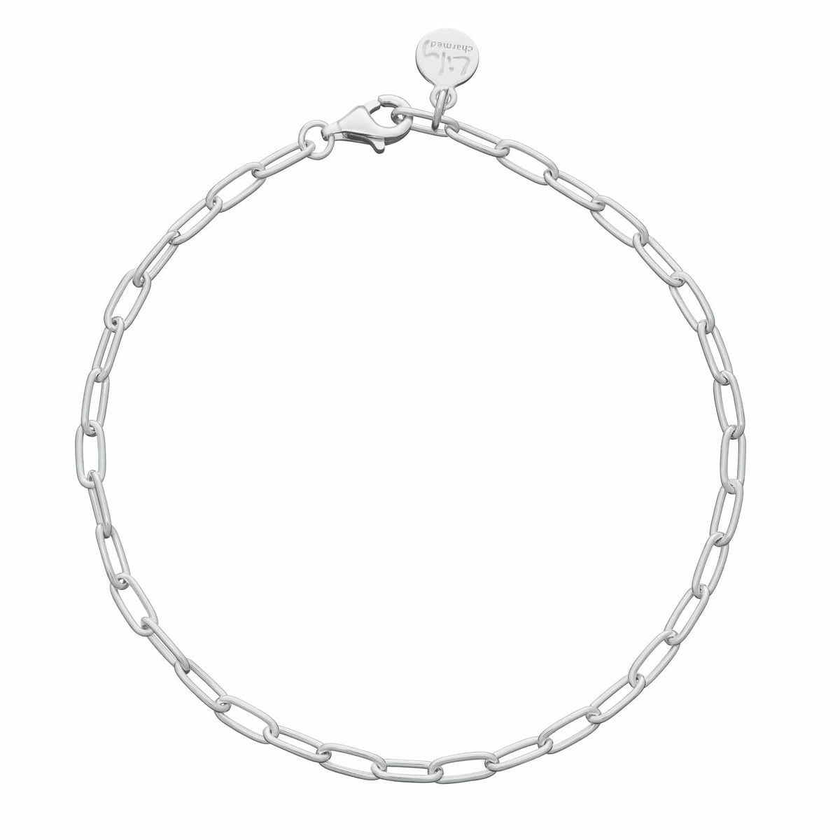 Oval Link Charm Bracelet