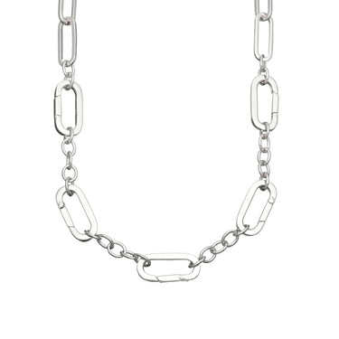 Silver Chunky Charm Collector Choker by Lily Charmed