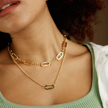 Gold Plated Chunky Charm Collector Choker by Lily Charmed