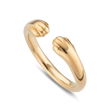 Gold Plated Open Paw Ring by Lily Charmed
