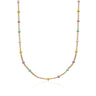 Gold Plated Rainbow Satellite Chain Necklace by Lily Charmed
