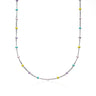 Sterling Silver Rainbow Satellite Chain Necklace by Lily Charmed
