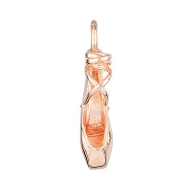 Rose Gold Plated Pointe Ballet Shoe Charm | Dance Jewellery | Lily Charmed