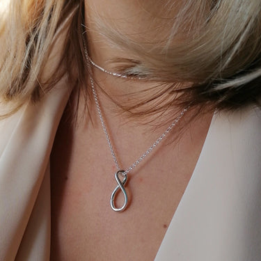 Silver Infinity Charm Collector Necklace | Lily Charmed