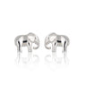Silver Elephant Stud Earrings by Lily Charmed