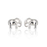 Silver Elephant Stud Earrings by Lily Charmed