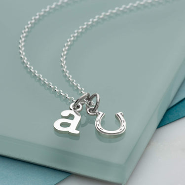 Silver Lucky Horseshoe Necklace | Lily Charmed