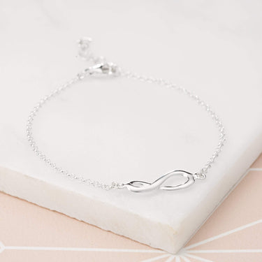 Personalised Silver Infinity Bracelet - Lily Charmed