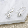 Silver North Star Hook Earrings - Lily Charmed