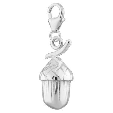 Silver Acorn Charm - Lily Charmed