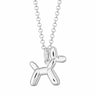Silver Balloon Dog Necklace | Lily Charmed