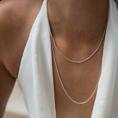 Silver Belcher Chain Necklace